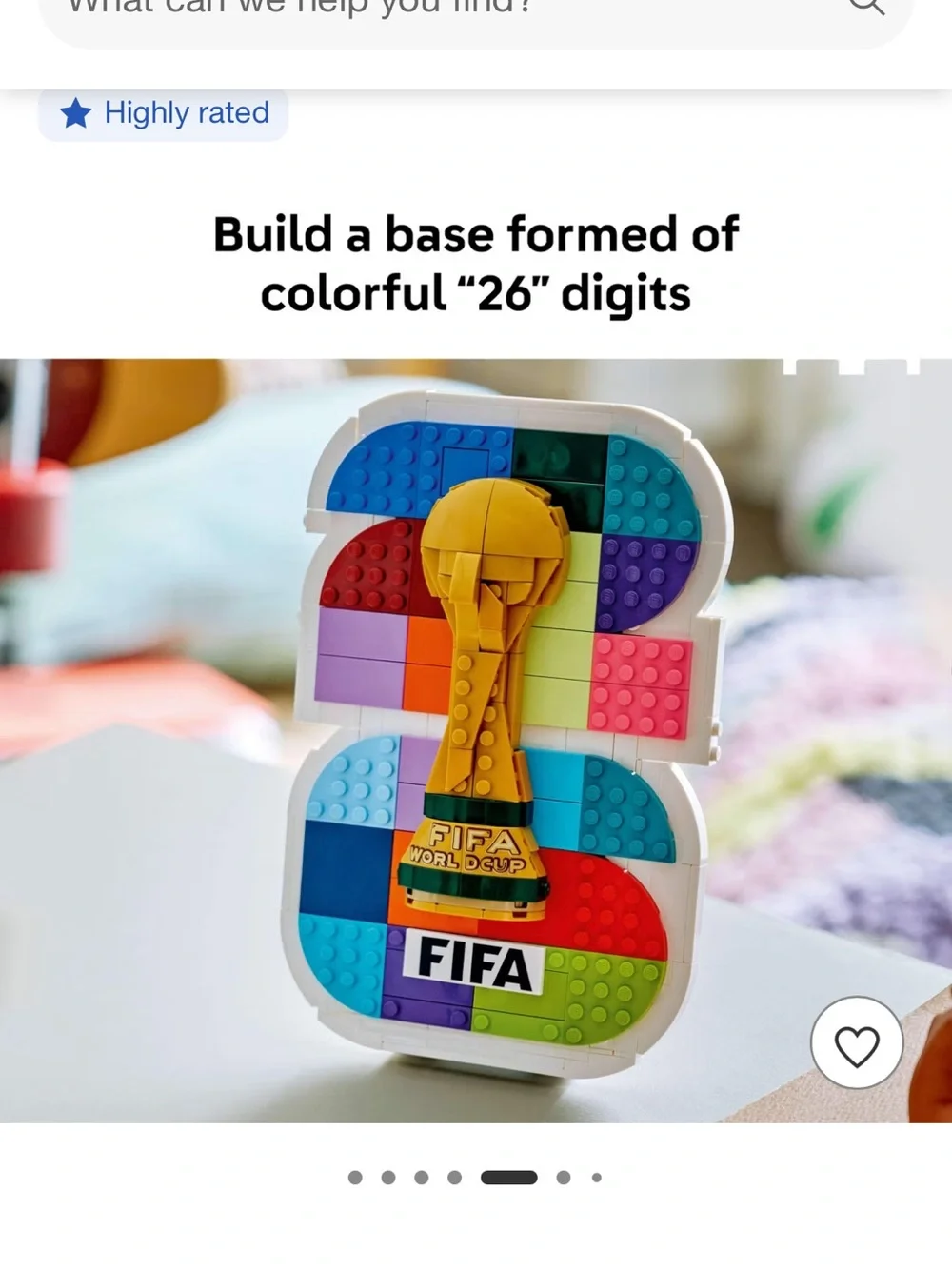 LEGO Multicolor FIFA World Cup 2026 Emblem Building Set